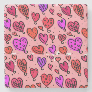 Dessous-de-verre En Pierre Dessous de verre en pierre de marbre Saint Valenti