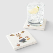 Dessous-de-verre En Pierre Dessous de verre en pierre de marbre Thanksgiving (Côté)