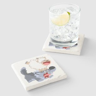 Dessous-de-verre En Pierre Dessous de verre en pierre de mouton et mouton de