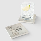 Dessous-de-verre En Pierre Dessous de verre en pierre de papa Husky (Côté)