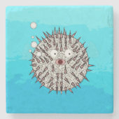 Dessous-de-verre En Pierre Dessous de verre en pierre de poisson (Devant)