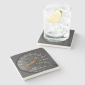 Dessous-de-verre En Pierre Dessous de verre en pierre de Speedometer classiqu (Côté)