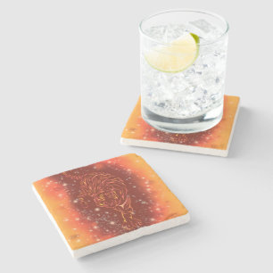 Dessous-de-verre En Pierre Dessous de verre En Pierre De Tigre Courant À Gala