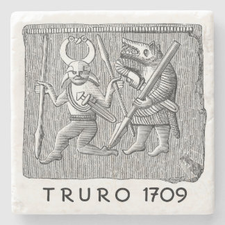 Dessous-de-verre En Pierre Dessous de verre en pierre de Truro 1709