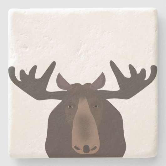 Dessous-de-verre En Pierre Dessous de verre en pierre d'orignal (Devant)