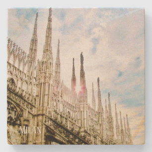 Dessous-de-verre En Pierre Dessous de verre en pierre Duomo à Milan, Italie