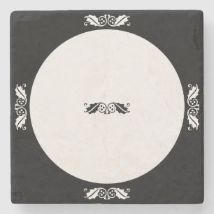 Dessous-de-verre En Pierre Dessous de verre en pierre - Feuilles creux en noi