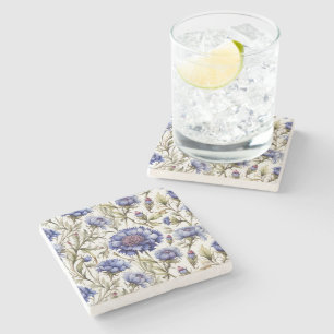 Dessous-de-verre En Pierre Dessous de verre en pierre fleurie de Cornflower