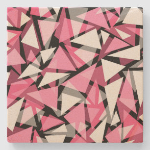 Dessous-de-verre En Pierre Dessous de verre en pierre Formes triangles géomét