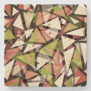 Dessous-de-verre En Pierre Dessous de verre en pierre Formes triangles géomét