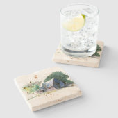 Dessous-de-verre En Pierre Dessous de verre en pierre - Grange rurale (Côté)