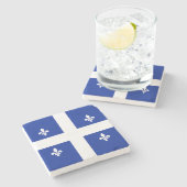 Dessous-de-verre En Pierre Dessous de verre en pierre patriotique avec drapea (Côté)