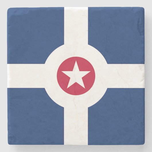 Dessous-de-verre En Pierre Dessous de verre en pierre patriotique avec Drapea (Devant)