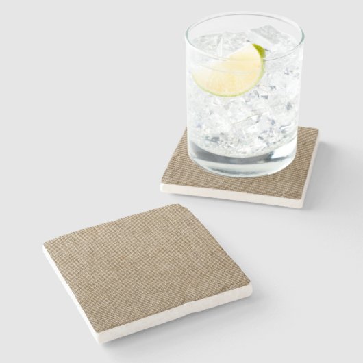 Dessous-de-verre En Pierre Dessous de verre en pierre rustique – Motif toile  (Côté)