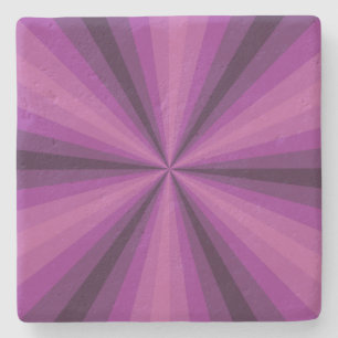 Dessous-de-verre En Pierre Dessous de verre en pierre violette à illusion d'o