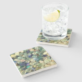 Dessous-de-verre En Pierre Dessous de verre en verre de mer (Côté)