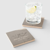 Dessous-de-verre En Pierre Dessous de verre faits sur commande de grès avec (Côté)