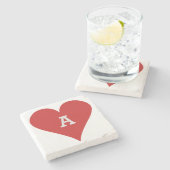 Dessous-de-verre En Pierre Dessous de verre faits sur commande de monogramme (Côté)