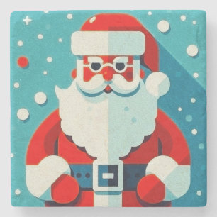 Dessous-de-verre En Pierre Dessous de verre Festif de Pierre du Père Noël