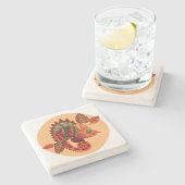 Dessous-de-verre En Pierre Dessous de verre Lizard 4 Pierre (Côté)