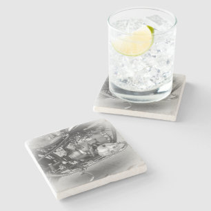 Dessous-de-verre En Pierre Dessous de verre moto bière 19