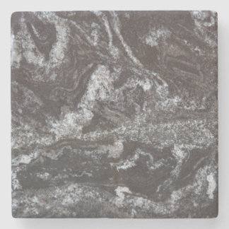 Dessous-de-verre En Pierre Dessous de verre noirs de boissons de granit -