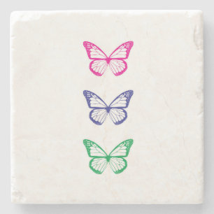 Dessous-de-verre En Pierre Dessous de verre papillon