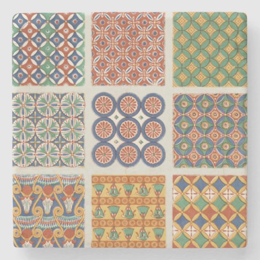 Dessous-de-verre En Pierre Dessous de verre persans de marbre de tuile de (Devant)