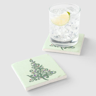 Dessous-de-verre En Pierre Dessous de verre - pierre - arbre Flourishing vert