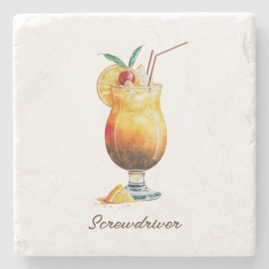 Dessous-de-verre En Pierre Dessous de verre, Pierre - tournevis (Devant)