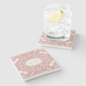 Dessous-de-verre En Pierre Dessous de verre rose en pierre (Côté)