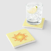 Dessous-de-verre En Pierre Dessous de verre Rune Sun Stone (Côté)