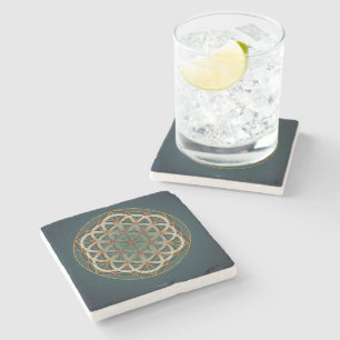 Dessous-de-verre En Pierre Dessous de verre sacrés de marbre de la géométr
