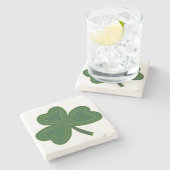 Dessous-de-verre En Pierre Dessous de verre shamrock en pierre (Côté)