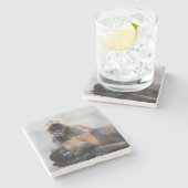 Dessous-de-verre En Pierre Dessous de verre singe (Côté)