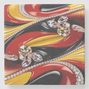 Dessous-de-verre En Pierre Dessous de verre spécial en pierre aux couleurs be