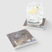 Dessous-de-verre En Pierre Dessous de verre Wolf Stone (Côté)