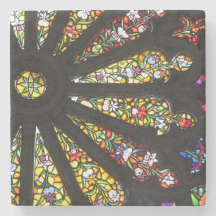 Dessous-de-verre En Pierre Détail de vitrail 2