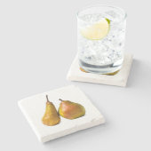 Dessous-de-verre En Pierre Deux poires (Côté)