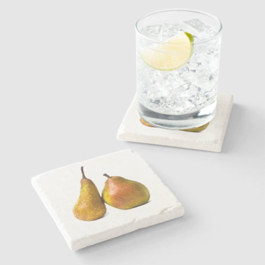 Dessous-de-verre En Pierre Deux poires (Côté)