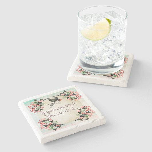 Dessous-de-verre En Pierre Devis (Côté)