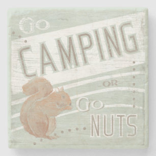 Dessous-de-verre En Pierre Devis   Aller En Camping, Ou Aller Nuts