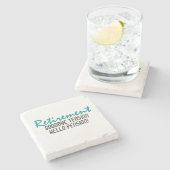 Dessous-de-verre En Pierre Devis de retraite amusant (Côté)