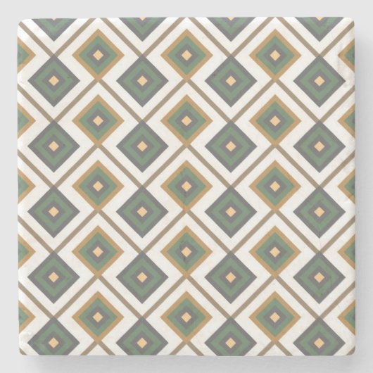 Dessous-de-verre En Pierre Diamante en vert (Devant)