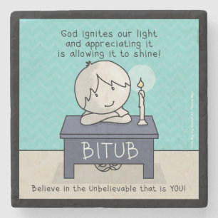 Dessous-de-verre En Pierre Dieu fait éclater notre lumière