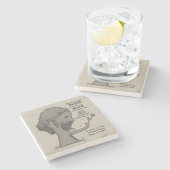 Dessous-de-verre En Pierre Dieu nous tient (Côté)