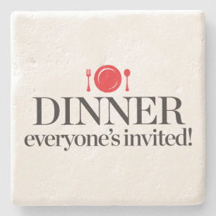 Dessous-de-verre En Pierre Dîner chacun invité