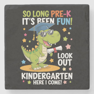 Dessous-de-verre En Pierre Diplômé de pré-maternelle maternelle dinosaure T R