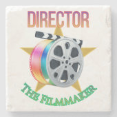 Dessous-de-verre En Pierre Director - The Filmmaker Stone Coaster (Devant)