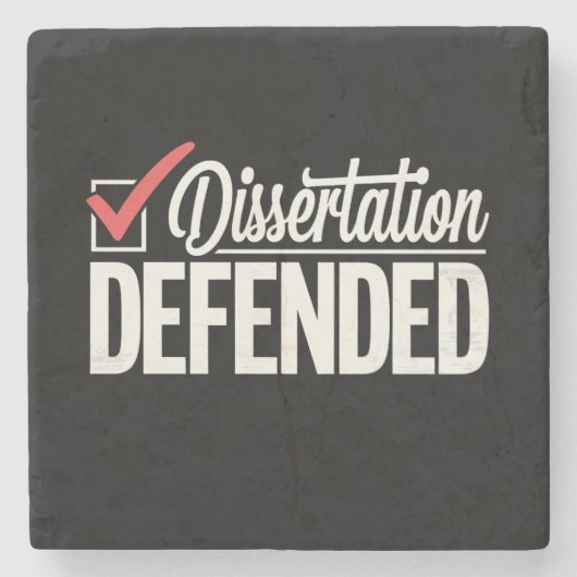 Dessous-de-verre En Pierre Dissertation Défendu Doctorat Diplômé (Devant)